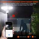 JJC Security Floodlight Camera Outdoor,1080P Smart Motion Sensor Outdoor Lights with Camera(4 Working Modes), 110dB Siren 25W 2200 Lumen Brightness, IP65 Weatherproof, 2-Way Talk
