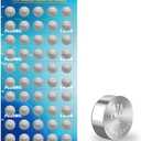 PGSONIC 50 Pack LR44 Batteries, 1.5 Volt Alkaline Button Cell Batteries with Long Lasting Power