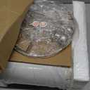 PORTRES 18.25" Modern Ceramic Table Lamps Set of 2 for Bedroom White Desk Lamps Bedside Lamps for Living Room Study Room Office Dorm Farmhouse Decor Nightstand Lamp End Small Table Lamps