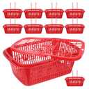 SEWOART Mini Fruit Basket with Lid 8.46X5.70X3.14In Plastic Berry Picking Basket Vented Produce with Handle for Garden Harvest Fridge Storage and Outdoor Use