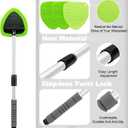 XINDELL 24-inch Windshield Cleaner Tool  Upgrade Large Head Car Interior&Exterior Window Cleaning Kit with Extendable Handle & 4 Microfiber Pads, Auto Wiper Brush for Car, Trucks, SUVs, RVs & Home