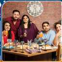 6 Pcs Hispanic Heritage Month Party Table Decorations Wooden Spanish Latino Heritage Month Tall Standing Centerpiece Detachable Table Topper Sign for Spain Home Decor National Party Supplies