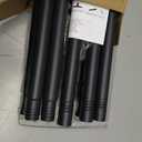 10ft String Light Poles for Hard Surfaces, Light Poles for Outdoor String Light, Perfect for Garden, Backyard, and Patio Lighting Stand for Parties, Wedding - Matte Black Finish - 2 Pack