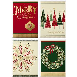 Image Arts Hallmark Christmas Boxed Cards Assortment, Elegant Icons (4 Designs, 24 Cards with Envelopes)