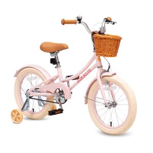 ACEGER 14-20 Inch Vintage Girls Bike with Wicker Basket for 3-12 Years Old Kids, 14 16 18 Inch with Training Wheels, 20 Inch with Kickstand, Retro Classic Style Bike for Outdoor Riding. Missing pieces
