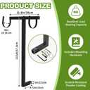 Universal Walker Holder for Mobility Scooters, Fit for Pride Mobility & Golden Technologies, Works with Scooters & Power Chairs with 1" x 1" Hitch Receiver, Lightweight and Sturdy, Black