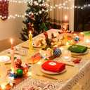 FunWheat Round Braided Placemats Set of 6 Table Mats for Dining Tables Woven Washable Non-Slip Place mats 15 inch(Shining Gold, 6pcs)