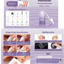 Gellen Nail Glue Remover for Press on Nails, 40ML Press On Nail Remover for UV Nail Glue, Non acetone Gentle Glue Off for False Nails Glue Tips, Odorless Easy Debonder, Not for Gel Polish