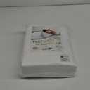 Twin Flat Sheet only Pack of 6 Bulk (66 x 108 Inches) White Polycotton T-200 Percale Weave - Top Bed Sheet for Home Bedding, Hospital, Massage Table Hotel, Easy Care, Soft Feel