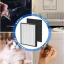 ProHEPA 9000 True HEPA Filters Replacement Compatible with VEVA ProHEPA 9000 Air Cleaner Purifier, 4 True HEPA Filters + 8 Activated Carbon Filters