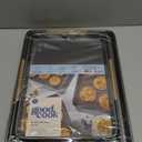 GoodCook Everyday Nonstick Baking Sheet Set, 3 Pack Includes Small (139) Medium (151) and Large (1711) Pans Carbon Steel Construction Cookie Sheets Bakeware Set, Gray
