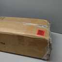 Huuger 6 Tier Bookshelf, L Shaped Corner Bookshelf with Open Shelves, 49.4 Inch Straight Wide Bookcase with Metal Frame and Wooden Board, Adjustable Feet, Rustic Brown