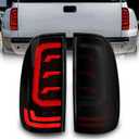 Sequential Full LED Tail Lights for 2008-2016 Ford F250/ F350 / F450 Super Duty Rear Lights with Start-Up Animation, Dynamic Turn Signals, Brake Light,Reverse Light -Smoked