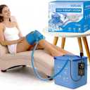 Cold Therapy Machine with Programmable Timer, USB Powered Portable, 2025 New Powerful Pump, for Knee Replacement, Pain Relief, Sports Injuries, Ace Bandage Style Compression, Pad for Shoulder, Hip, and Ankle