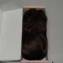 Flufymooz Ponytail Extension, 14 Inch Short Drawstring Ponytail Hair Extension for Women, Soft Synthetic Pony Tails Hairpiece for Women (Chocolate Brown)