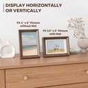 18x24 Poster Frame, Soild Wood Picture Frame with Mat to 16x20, Wall Frame