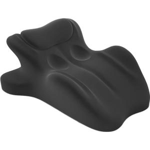 Couples Pillow, Multi-Functional Memory Foam Ergonomic Wedge Pillow for Reading & Back Support, 27 Angle Contoured Cushion for Sitting or Lounging, Ideal for Waist, Neck(Black)