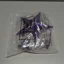 Blulu 10 Inches Purple Christmas Star Tree Topper Xmas Tree Topper Glitter Tree-top Star for Christmas Decorations