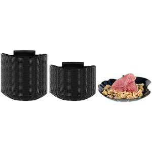 Restaurantware 3.3 Inch Shell Appetizer Plate 25 Disposable Plastic Appetizer Plate - Sturdy Shell-Shaped Black Plastic Cocktail Plates Perfect For Serving Amuse Bouche And Hors D'oeuvres