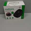 Medisana Hand Massager with Heat and Compression, Cordless Hand Massager for Arthritis and Carpal Tunnel Relief, Knuckle Stretching Massage, Birthday Christmas Gifts for Men Women Dad Mom-Black