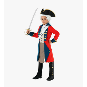 Morph - Revolutionary War Costume Kids - Colonial Costume Boys - British Red Coat Costume - Napoleon Costume Kids, Size Large