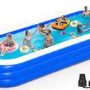Extra Large Inflatable Swimming Pool for Adults - 180'' x 76'' x 22'' Extra Large Blow-Up Pool Oversized Thickened Family with Pump, 15FT Extra Long Inflatable Pools for Backyard, Easy Set Big Pool