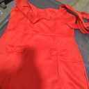 BORIFLORS Women's Sexy Square Neck Halter Mini Dress Backless Corset Party Short Dresses, XL, Red