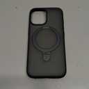 TORRAS Ostand Magnetic for iPhone 17 Case, Fit for MagSafe, 4X Military Drop Protection, Camera Control, Slim Phone Case for iPhone 17 with Kickstand, Soft Edge, Translucent Matte Cover 6.3", Black