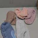 scenicamp 5 Pairs Ankle Slipper Socks with Grips for Women Warm Winter Fluffy Fuzzy Non Slip Low Cut Socks for Hospital Home Gifts, sizes 5-8