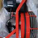 VEVOR Drain Cleaner Machine 75FT x 1/2 Inch, Sewer Snake Auger Manual Feed, 370W Electric Drain Cleaning Machine with 4 Cutters & Air-activated Foot Switch for 2" to 4" Pipes