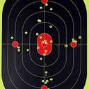 12x18-Inch Bullseye Glowshot Splatter Targets, 50 Packs