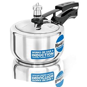 Hawkins 1.5 Litre Pressure Cooker, Stainless Steel Inner Lid Cooker, Induction Cooker, Small Cooker, Silver (HSS15) Hawkins 1.5 Litre Pressure Cooker, Stainless Steel Inner Lid Cooker, Induction Cooker, Small Cooker, Silver (HSS15)