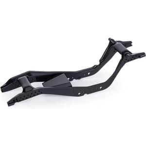 ONE-PIECE CNC SCX30 Chassis Aluminum Frame Rails for Axial SCX30 1/30 RC Crawler, 4x4 Ford Bronco Jeep Wrangler JLU Upgrade Part (Black)