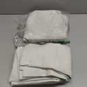 NICETOWN Natural Linen 100% Blackout Curtains 120 inches Length 2 Panels Set with Thermal Insulated Liners, 52" Width, Farmhouse Style Extra Long Window Draperies for Patio Sliding Glass Door