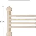 Towel Rack Suction Cup Clothes Drying Rack - Foldable Wall-Mounted Laundry Hanger for Bathroom, Balcony, Kitchen - Space-Saving, No Drilling, SturdyWhite