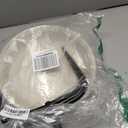 Bird Baths for Outdoors Heavy Duty, 35.5in Detachable Birdbaths for The Garden Clearance, Bird Bath Bowl Spa & Birdfeeder with Metal Stake Stand for Outdoors Garden, 4 Spiky Feet (C) (White)