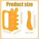 5 x 2pc Fascia Massage Tools, Portable Handheld Myofascial Release Massager for Cellulite Muscle Knots for Deep Tissue Massage Skin Tightening (Yellow)