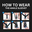 Koprez Plantar Fasciitis Sleeve - Plantar Fasciitis Relief, Plantar Fasciitis Socks, Ankle Compression Sleeve, Ankle Support for Women, Plantar Fasciitis Brace, Ankle Sleeve, Ankle Support Men, S