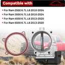 68253198AA Throttle Body Compatible with Ram 2500/3500 6.7L Cummins Diesel 2010-2024 68205987AA 68210508AA 68253197AA