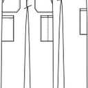 Cherokee Scrubs for Men Tapered Leg Cargo Scrub Pants with Zip Fly, 5 Pockets Elastic Waist 2-Way Stretch & Easy Care WW190 (Black, L)