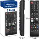 3 Pack Remote for All Samsung TV Remote, Replacement Compatible with All Samsung Smart TVs, LCD, LED, 3D, HDTV, Series TVs