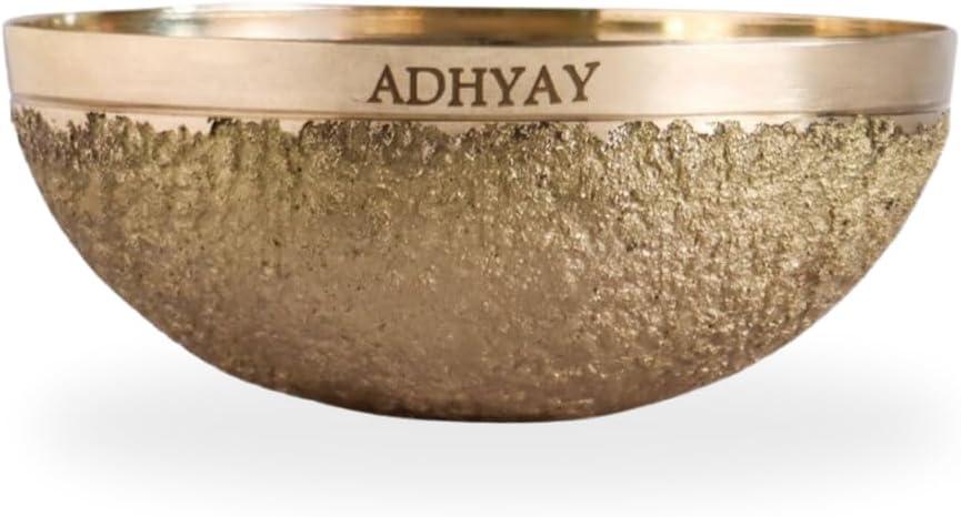 ADHYAY Kansa Vatki for Foot Massage (Bronze Bowl) Ayurvedic Detox Foot Massager and Therauptic Tool for Deep Cleaning Ancient Indian Technique