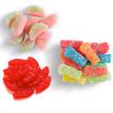 SOUR PATCH KIDS Original, SOUR PATCH KIDS Watermelon, and SWEDISH FISH Mini Soft & Chewy Candy Variety Pack, Family Size, Bulk Candy, 3-1.8 lb Bags (EXP 12/13/25)