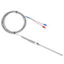 K-Type Thermocouple Temperature Sensors 0~6003M/9.8Ft Wire Probe Length 100mm Two Wire 1005mm Stainless Steel Probe Temperature Detector Temperature Gauge