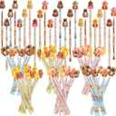 Ulema 48 Pieces Cute Capybara Stackable Pencils Capybara Study Supplies Translucent Multi Point Push Fun Pencils Gifts for School Supplies Classroom Rewards.
