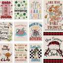 Seasonal Garden Flags Funny Seasonal Double Sided Flags Set of 11 Holiday Farmhouse Indoor Christams Gifts Outdoor Yard Lawn Decorations 12.5x18 Inch