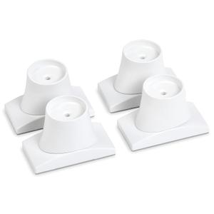 Wall Nanny Extender - 4 Inch Baby Gate Extension Kit (Made in USA) Extends Pressure Mounted Gates 4 Inches + Protects Walls - for Child, Pet & Dog Gates - Protector (4 Pack) (White)