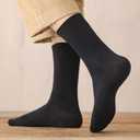 Crew Socks for Women & Man Casual Breathable LightWeight Athletic Calf Socks for running Size 5-13 (Large-X-Large, 016 Black,black,black,white,white,white)