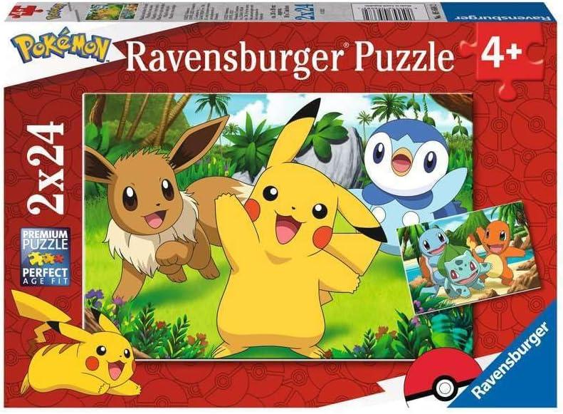 Ravensburger - Pokmon Jigsaw Puzzle, 2 x 24 Collection, 2 Jigsaw Puzzles of 24 Pieces, Recommended Age 4+ Years