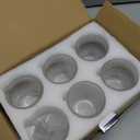 Hobnail Drinking Glasses Set of 6,12 oz Vintage Glassware Set Cocktail Glass Set, Embossed Clear Water Tumbler,for Beer, Whiskey,Juice and Various Mixed Drinks (12oz Clear)